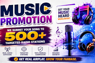submit your song to 500 targeted radio stations for real worldwide exposure