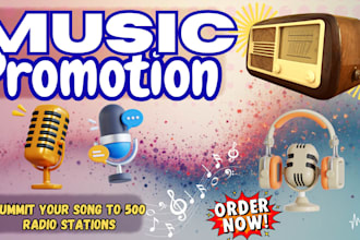 submit your song to 500 targeted worldwide radio stations for promotion
