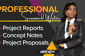 do professional concept notes, reports and project proposals
