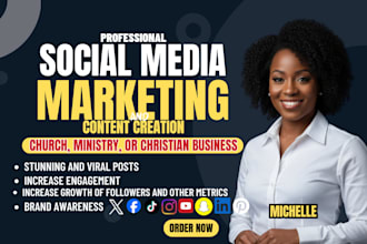 be your christian gospel church social media manager and content creator