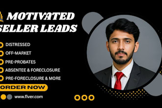 provide updated motivated seller leads with skip tracing