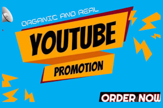 do organic and super fast youtube video promotion