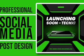 design professional social media post, banner ads design