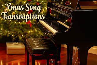 transcribe arrange or notate piano vocals to custom full sheet music arrangement