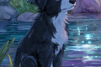 design a custom disney pet portrait