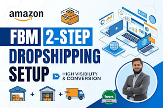 setup amazon fbm 2 step dropshipping store walmart to amazon