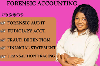 provide CPA forensic accounting, financial statement review, fraud investigation