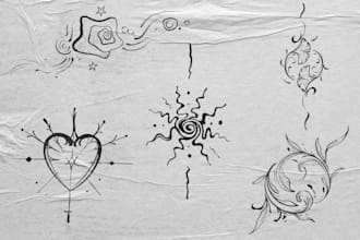 create unique henna inspired designs for tattoos or clothing