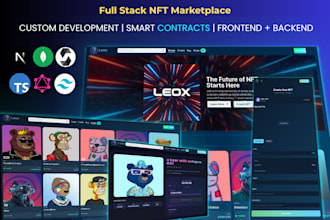 build an nft marketplace with minting, staking and auctions