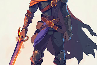 draw 2d game character or 2d game character