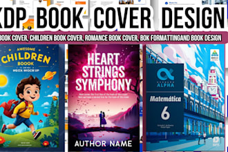 design textbook cover ebook cover kdp book cover, journal children book cover