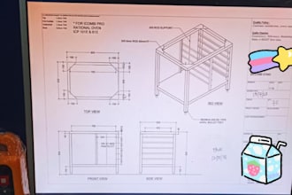 create 2d mechanical or sheet metal fabrication drawing in autocad