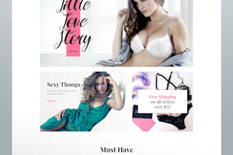 design 7 figure adult shopify dropshipping store, lingerie adult toy store