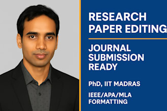edit and improve your research paper for journal submission