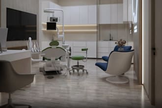 redesign 3d dental clinic, interior render, cgi medical clinic, surgery room,cgi