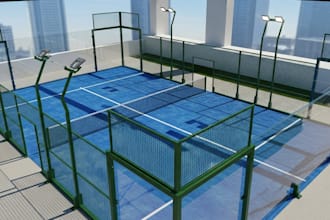 do 3d padel court 3d badminton court 3d basketball court