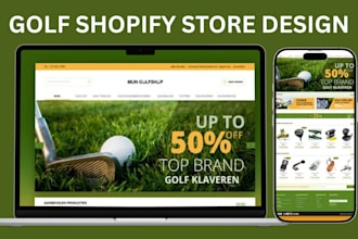 build golf shopify store golf website golf accessories store sport shopify store