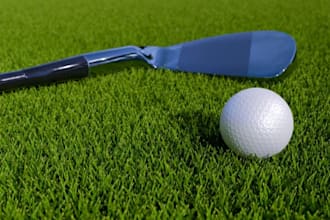 craft modern golf course, golf showroom, mini golf field, golf design,golf park