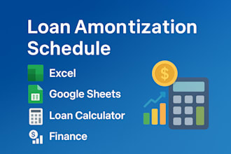 create an automatic loan amortization schedule or loan calculator