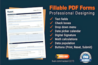create fillable pdf form, editable pdf form and interactive ebook