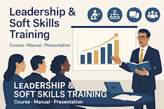 create leadership, management, soft skill training course, manual, presentation