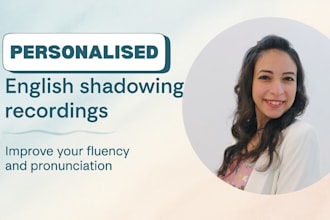 create personalized english shadowing recordings to improve your fluency