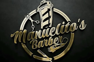 design unique barber and barbershop logo