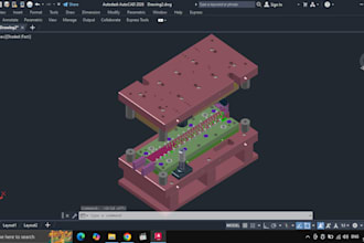 create 3d mechanical or sheet metal models using autocad, solidworks, or creo