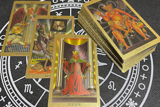 provide an intuitive tarot reading and in writing