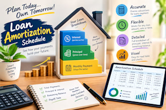 create  loan amortization schedule in excel or google sheets
