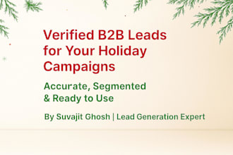 provide targeted b2b leads for your holiday campaigns