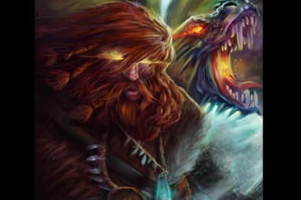 create beautiful digital fantasy art and illustrations