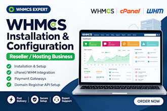 install and configure whmcs as an expert for your web hosting reseller business