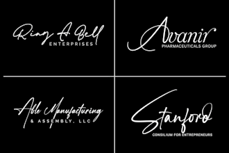 design luxury minimalist, photography, signature, jewellery and lettering logo