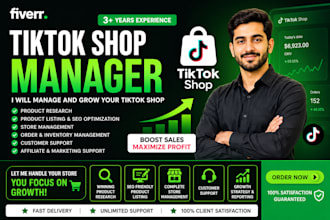 manage your tiktok shop, product listing and store management