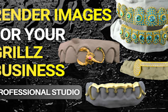 design and render professional grillz studio images