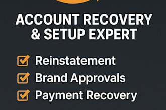 reinstate suspended amazon accounts, recover payments, set up new seller account