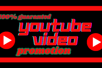 do super fast organic youtube video promotion