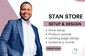stan store setup stan store website stan store design etsy beacon ai systeme io