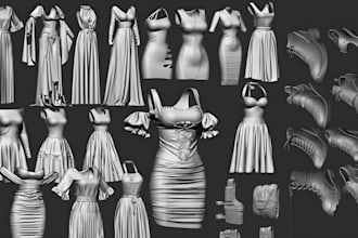 make 3d second life model realistic clothing mesh vrchat sansar with textures