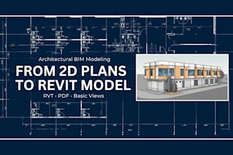 convert your cad or PDF drawings into a revit bim model