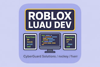 create or edit roblox luau scripts for you within 48 hours