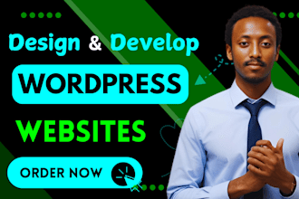 design and develop modern wordpress website with branding