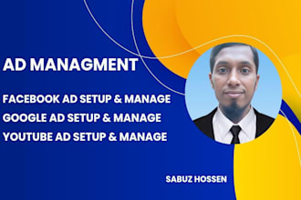 setup and manage facebook ads, google ads and social media marketing