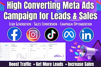 setup facebook leads generation ads meta ads campaign instagram ads linkedin ads