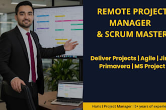 be your remote agile project manager and scrum master