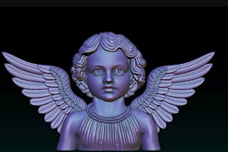 design 3d ornamental relief sculpt,cherub,religious bas relief,medallion,pendant