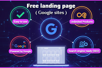 design free and simple landing page, no tech skills or hosting needed