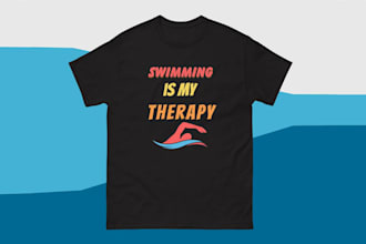 do modern trendy custom t shirt typography and quote design