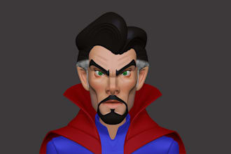 create 3d character modelling, texturing and rendering